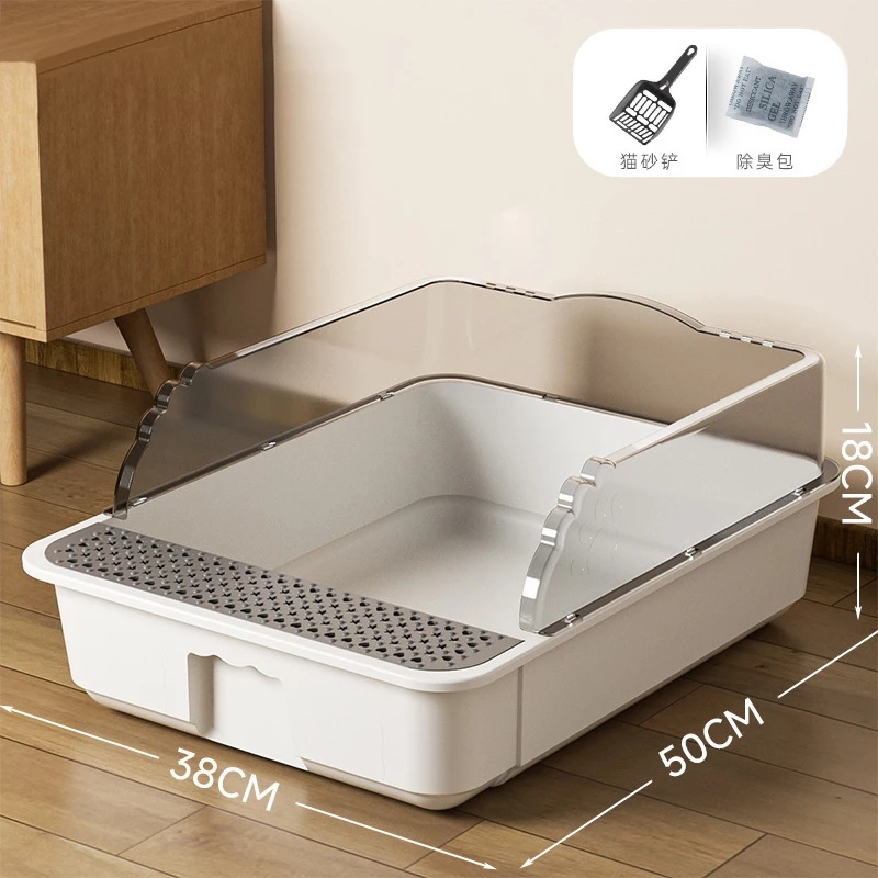 Caixa de areia para gatos grandes banheiro sanitario resistente furba Sandbox