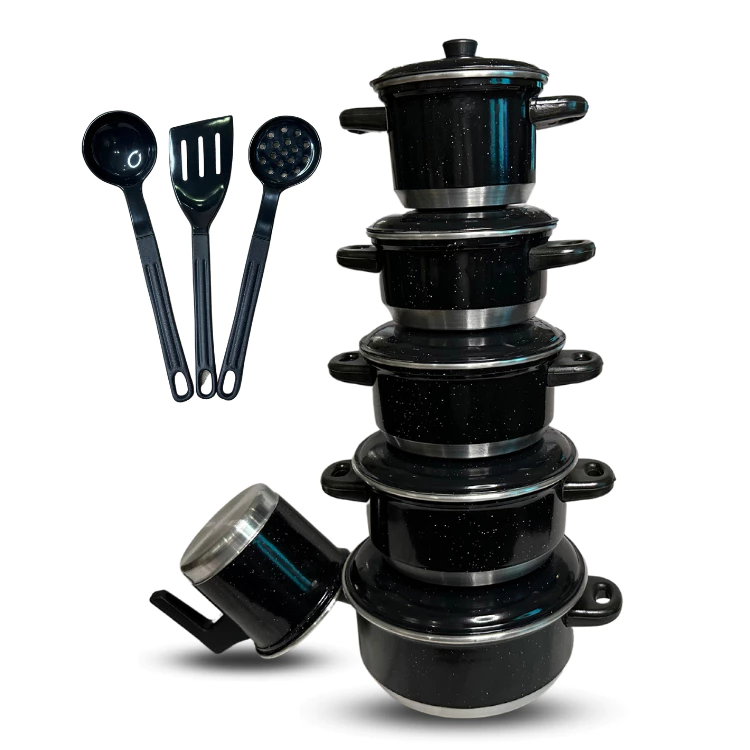 Jogo de 6 Panelas de Alumínio e ganha um brinde