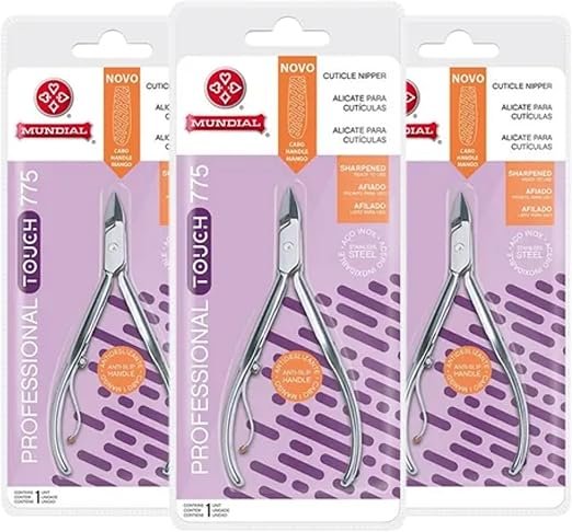 KIT 3 ALICATES CUTÍCULA 775 PROFESSIONAL TOUCH INOX
