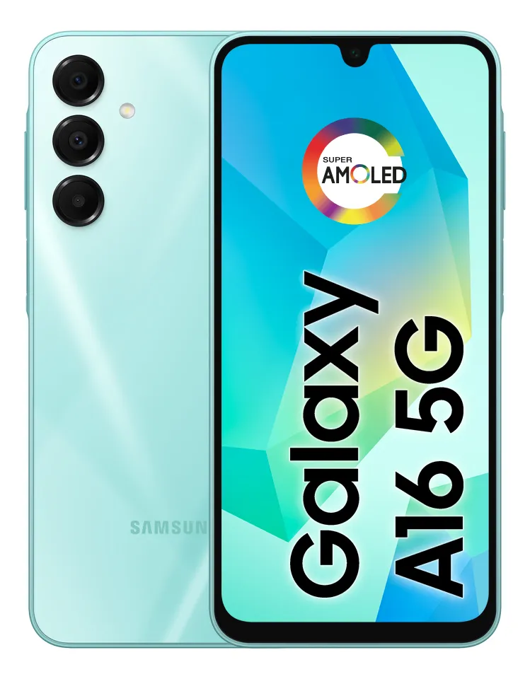 Celular Samsung Galaxy A16 5G, 128gb + 4gb Ram, Câmera De Até 50mp, Tela 6.7 , Nfc, Ip54, Bateria 5000 Mah Verde Claro