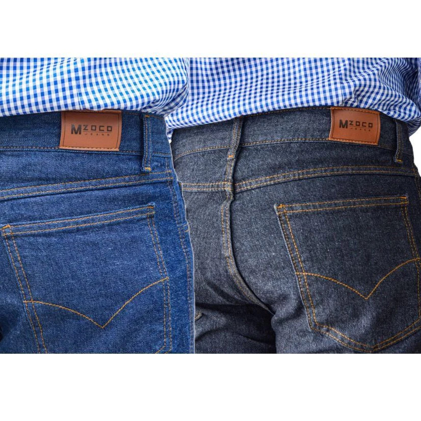 Kit 2 Calças Jeans Masculina Para Trabalho Tradicional Corte Reto Promoção Resistente Tecido Premium