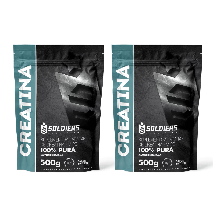 Kit: 2 Creatinas Monohidratadas 500g - Soldiers Nutrition