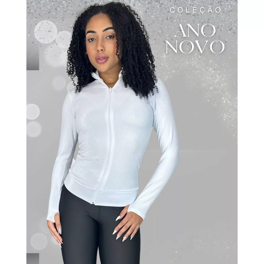 Casaquinho Jaquetinha Ziper Frontal Treino Academia Esportiva Casaco Jaqueta Feminina