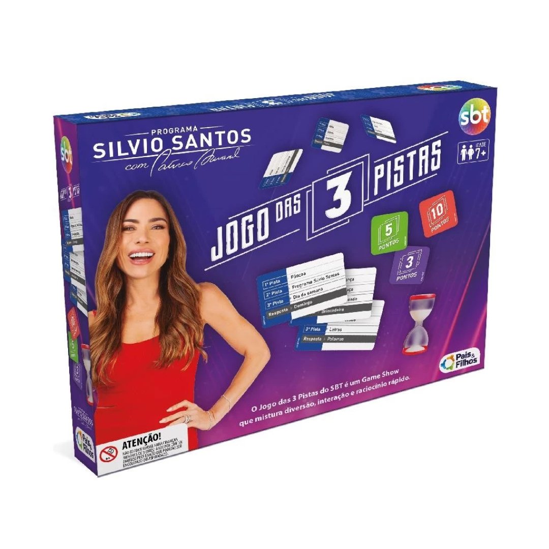 Jogo Das 3 Pistas Silvio Santos Game Show Pais & Fihos