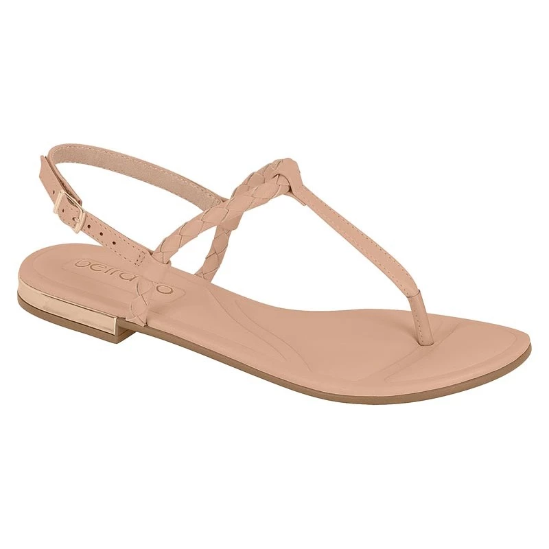 Sandalia Feminina Rasteira Fivela Beira Rio Lançamento Original