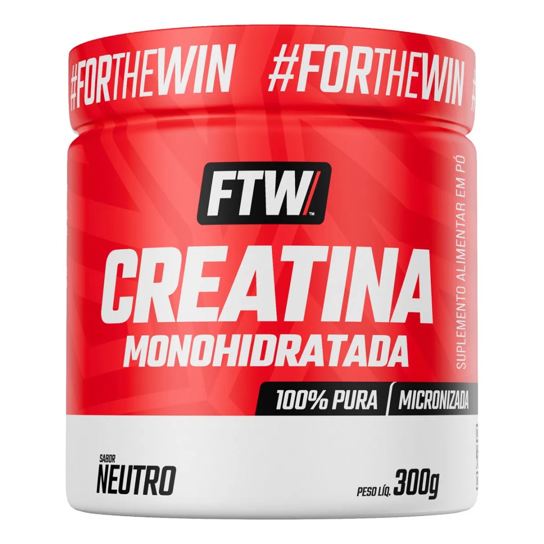 Creatina Monohidratada 100% Pura Pote 300g - FTW