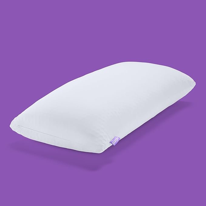 Purple Freeform Pillow - King Size, Customizable Support with GelFlex Grid & MicroFlex Moon Foam - Pressure Relief, Cooling, Extra Filling & Adjustable Height
