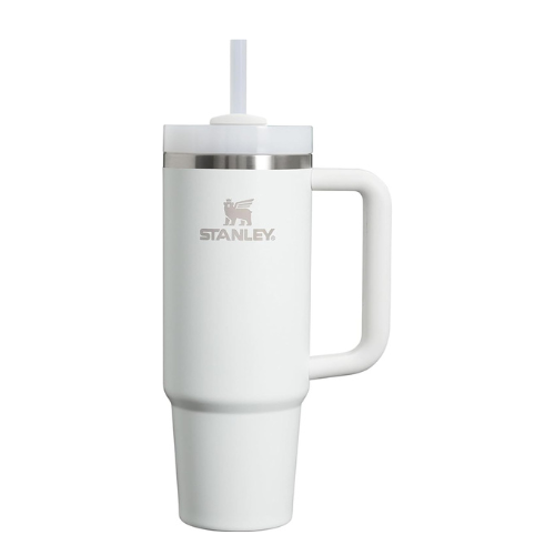 STANLEY Quencher H2.0 Tumbler with Handle and Straw 30 oz | Flowstate 3-Position Lid | Cup Holder Compatible for Travel | Insulated Stainless Steel Cup | BPA-Free | Frost